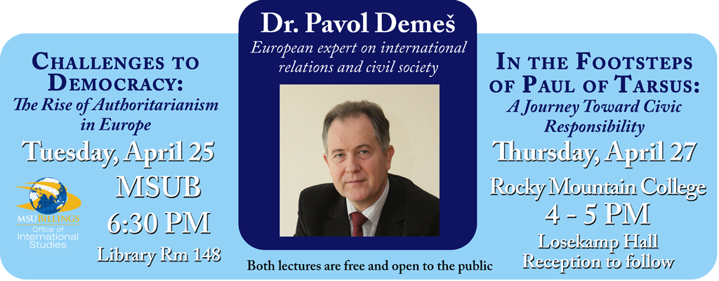 Pavol Demes lectures