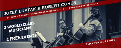 Jozef Luptak & Robert Cohen come to Billings 2019