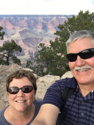 Jim started his healthy journey by hiking areas of the Grand Canyon this fall with his wife Terri.