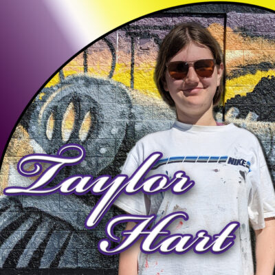 Laurel High School Muralist Taylor Hart