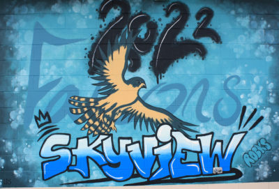 Skyview mural 2022